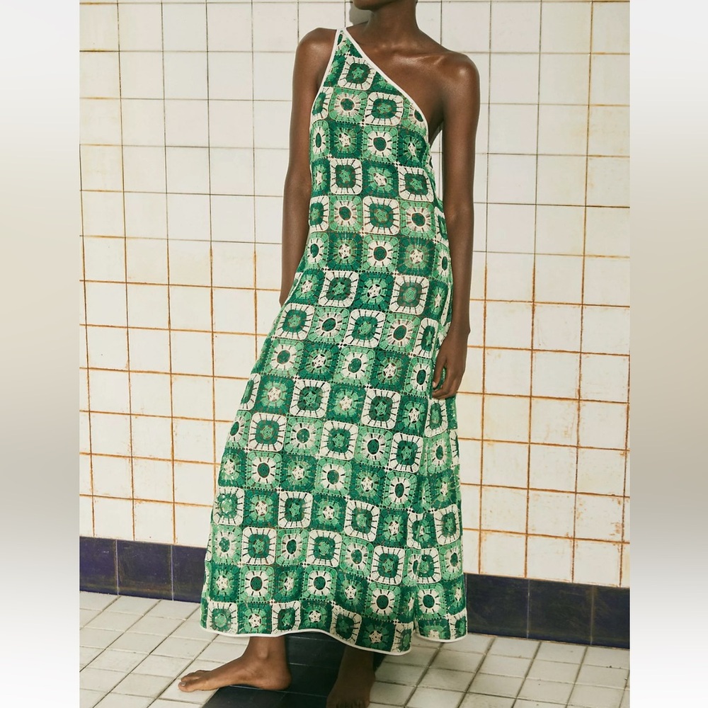 Johanna Ortiz - Lemongrass Crochet Maxi Dress NWT